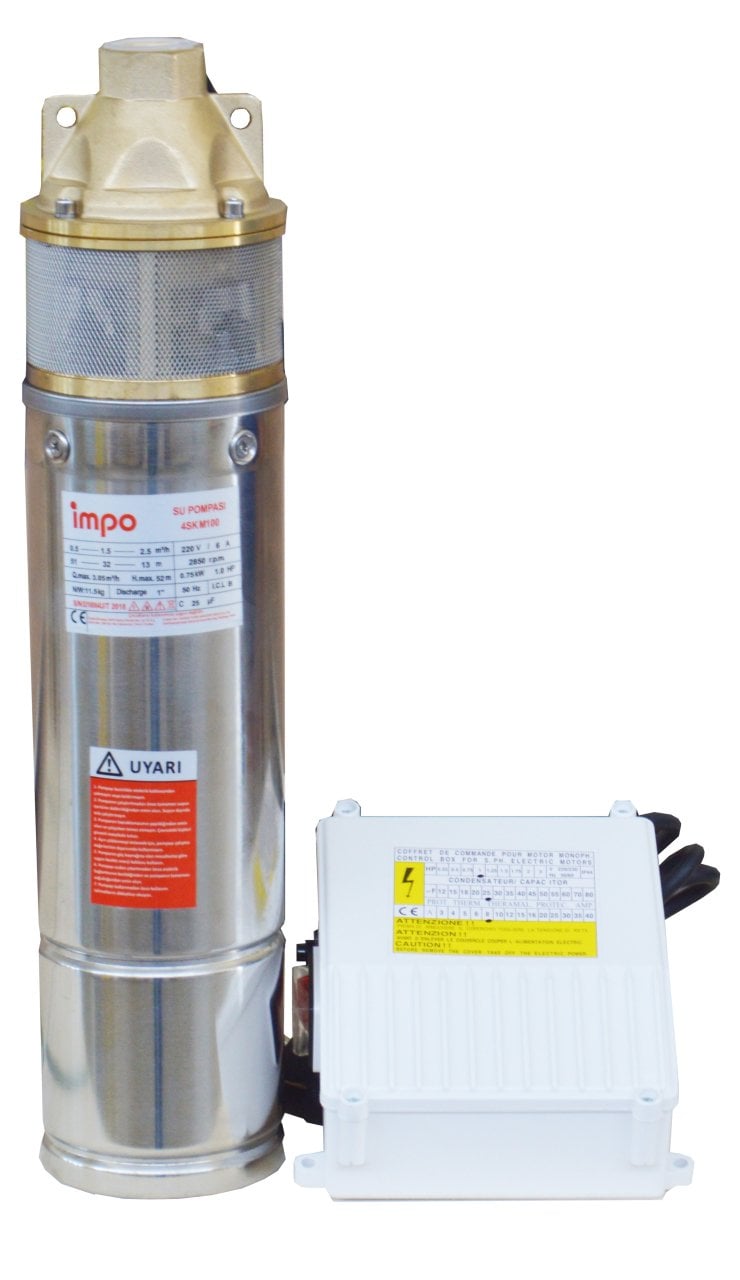 İmpo 4SKM 100 - 1 Hp Dalgıç Pompa - 60mss