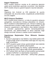 Baymak Elegant Prime/Plus UV Klimalar için Wifi Modülü