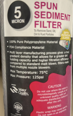 Esli Spun Kartuş - 10'' - 1 mikron Sediment Filtre FDA - 800000011