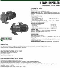 Dab K 55/50 M DAB Çift Kademeli Pompa 2,5 HP - Sıcak Su