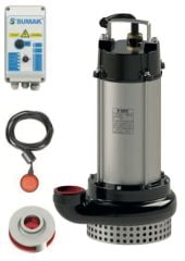 Sumak SDT30/2-Y Pasl. Çelik Drenaj Dalgıç  3 HP - 27 metre/380V