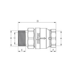 Mirox Rekorlu Çekvalf Dik Tip Yaylı -   1½'' - 40mm