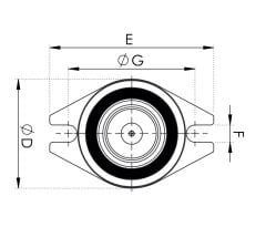 Mirox Hidrofor Flanşı Pirinç  1½'' (M-F40)