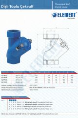 Element Toplu Çekvalf DN40 -  1½''  Dişli Tip - ELT-P150