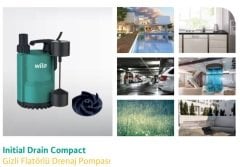 Wilo Drain Compact 13.8- Drenaj Pompası - Az kirli sular için - Asansör Flatörlü - 0,5 HP