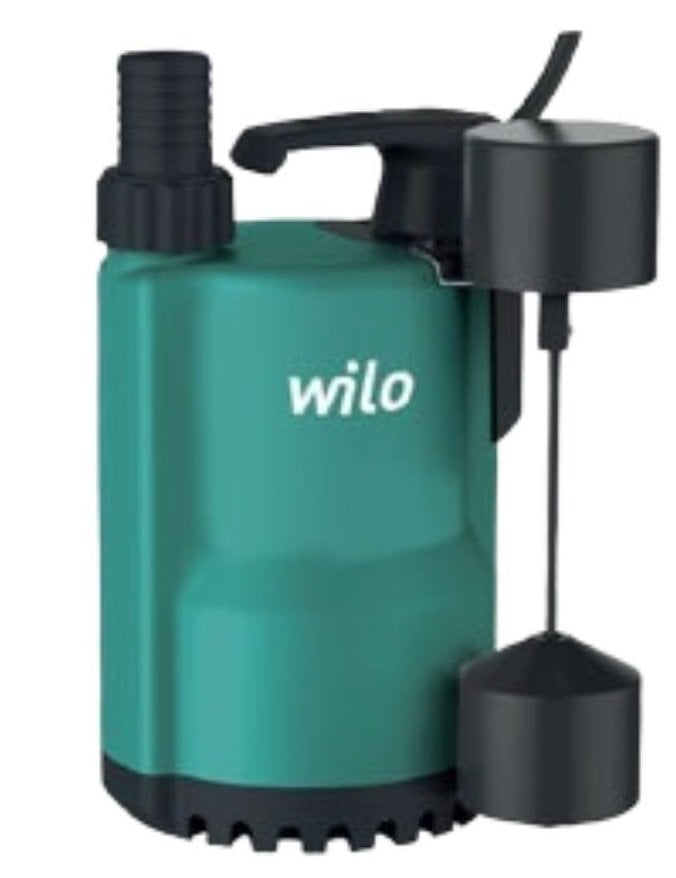 Wilo Drain Compact 13.8- Drenaj Pompası - Az kirli sular için - Asansör Flatörlü - 0,5 HP
