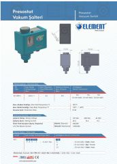 Element ELT-PRV-1   Vakum Prosestat - Vakum Şalteri
