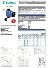 Sumak SSP 25/6 INV  Fre. Pompa 130 mm - 80 Watt - 1''