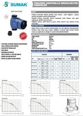 Sumak SSP 32/10 INV Fre. Pompa 180 mm - 140 Watt - 1¼''