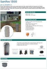 SFA Sanifos 1300 2GR S İkili Fos. Tah. İstasyonu - 1300 Litre