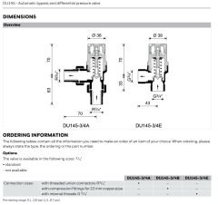 Honeywell DU145-3/4E Diferansiyel Basınç Vanası- 3/4''