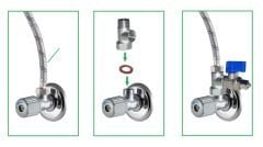 Esli Arıtma Besleme Suyu Bağlantı Aparatı  Pirinç 3/8'' - 05706075