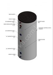 Baymak 800 Lt Aqua Boyler (Çift Serpantinli)