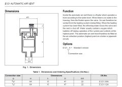Honeywell E121-1/2A  Otomatik Purjör 1/2''