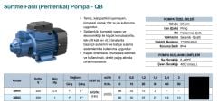 Grandfar  QB60  Periferik Pompa 220V - 0,5 HP