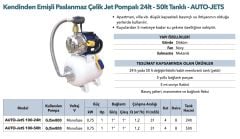 Etna Grandfar Auto JetS 100-50 Pas. Hidrofor 4 Kat-4Daire 50 Litre