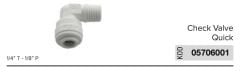Esli Dirsek Check Valve Quick-Dişli  1/4’’ T - 1/8’’ P - 05706001
