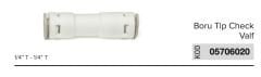 Esli Boru Tip Çekvalf Quick 1/4’’T-1/4’’T - 05706020