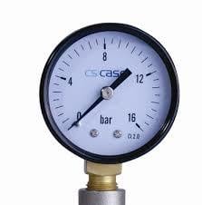 Case 1408 Manometre Ø50 - 0/10 Bar Alttan - Plastik