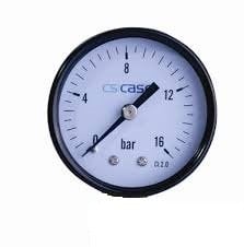 Case 3208 Manometre Ø50 - 0/10 Bar - Plastik Gövdeli - Arkadan Çıkışlı