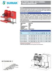 Sumak SHT 24B 1000/7 EEY Yangın Hidroforu 2x10 HP