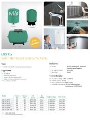Wilo LRS Fix 50 H-F  Yatık Tank 10 Bar - 50 Litre - 5 Yıl Garantili