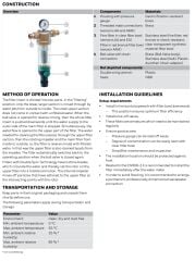 Honeywell F76S-11/2AA  Ters Yıkamalı Filtre - 1 1/2''