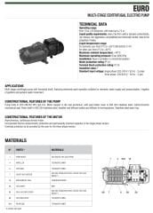 Dab Euro 50/50 M Y. Kademeli Pompa 1,36 HP