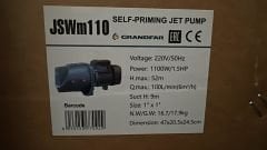 Grandfar  JSWm110 Jet Pompa 1,5 HP - Pirinç çarklı