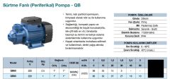 Grandfar  QB80  Periferik Pompa 220V - 1 HP