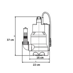 Grandfar  GPE757  Drenaj Pompası Elektrot Flatörlü- 750 Watt