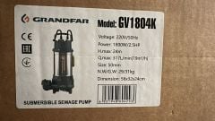 Grandfar GV1804 Pro. Par. Bıçaklı Dalgıç 2,4Hp - 24 metre