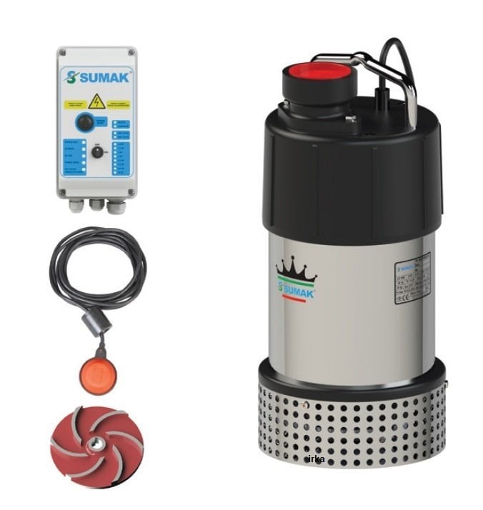 Sumak SDTV40/2.5 Z Gömlek Soğutmalı Dalgıç 4 HP