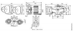 Grundfos Magna1 D 80-100 F Flanşlı FK Sir.Pom.İkiz Tip -DN80- PN10