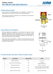 Icma Emniyet Ventili  ½’’ - 10 Bar - 91241ADAS - İtalyan