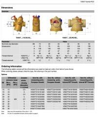 Honeywell V5007TZ20150350 2 Yollu Kombine Fan-Coil Vanası - 1/2'' DN15