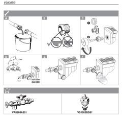Honeywell V2000EBB15 Termostatik Vana Gövdesi 1/2' (Köşe Tip)