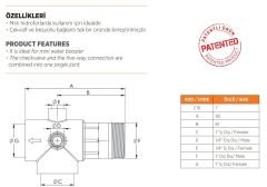 Furnas Beş Yollu Çekvalf  Eko  - 1'' - 200 gr
