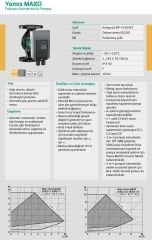 Wilo Yonos Maxo 25/0,5-10  Sir. Pompası 180 mm - 1''