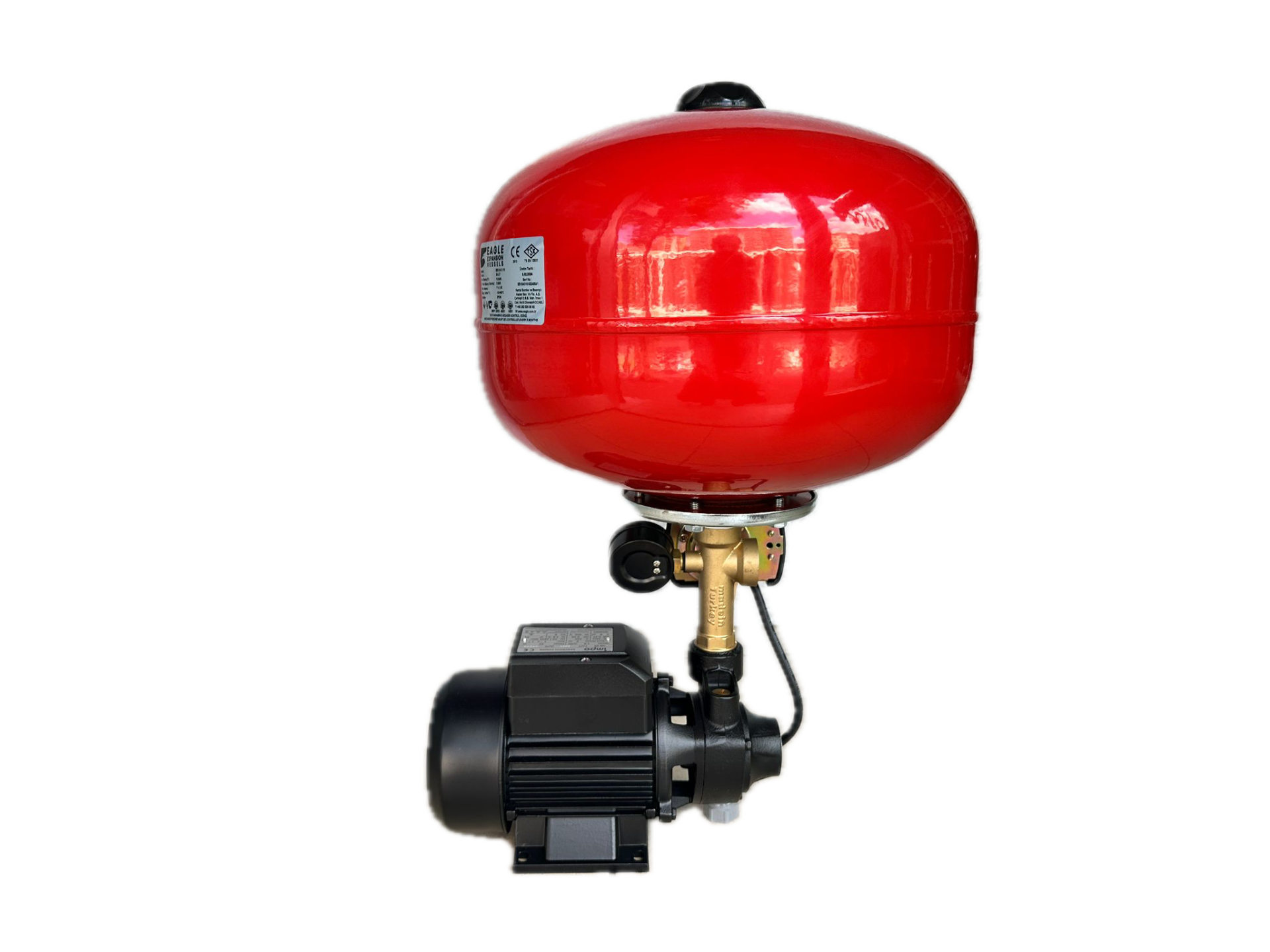 İrka QB80 - 1 HP - 4 kat/4 daire - 24 Lt. Küreli Hid. İmpo Pompalı