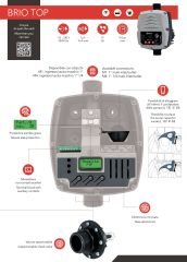 Italtecnica Brio TOP - 3 HP Oto. Basınç Kontrol Cihazı - LCD Ekranlı