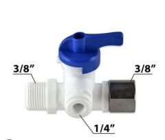 Esli Plastik Combo Vanalı Hat Alma Aparatı  3/8'' - Quick - 05706076
