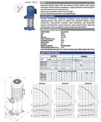 Sumak SHT6-100/6  Dikey Pompa 1Hp - 55 mss