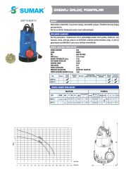 Sumak SDF13 Plastik Drenaj Dalgıç  1,3 HP