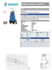 Sumak SDF15 Plastik Gövdeli Foseptik Dalgıç 1,5 HP