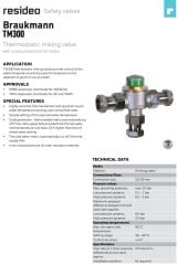 Honeywell - Resideo TM300-3/4E Termostatik Karışım Vanası 3/4'' (Yüksek Kapasiteli)