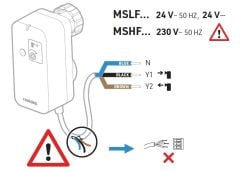 Resideo  MSLF-B030-151 (M6410C2031) 3Yollu Vana Motoru - 24V - YENİ MODEL