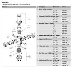 Honeywell D06FI-1/2B Paslanmaz Basınç Düşürücü - 1.5-6 Bar - 1/2''