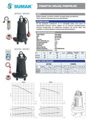 Sumak SDF20/2 Foseptik Dalgıç 2,2 HP