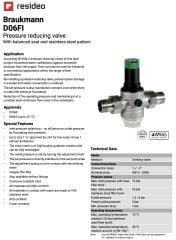Honeywell D06FI-3/4B Paslanmaz Basınç Düşürücü - 1.5-6 Bar - 3/4''